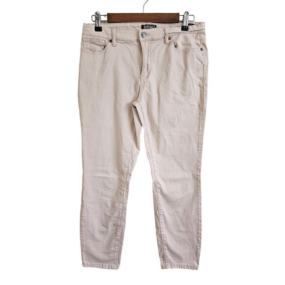 Buffalo David Bitton Jeans Womens 8 Lt Pink Daily Mid Rise Skinny Ankle Preppy - Picture 1 of 4
